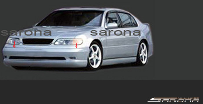 Custom Lexus GS300-400  Sedan Front Add-on Lip (1993 - 1997) - $450.00 (Part #LX-016-FA)